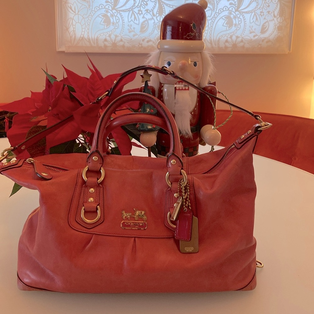 Coach Madison Sabrina in Cherry Red